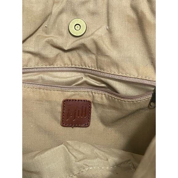 J. Jill Brown Women’s Woven Straw Tote Handbag Beach/hat tan combo . - Picture 3 of 8